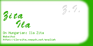 zita ila business card